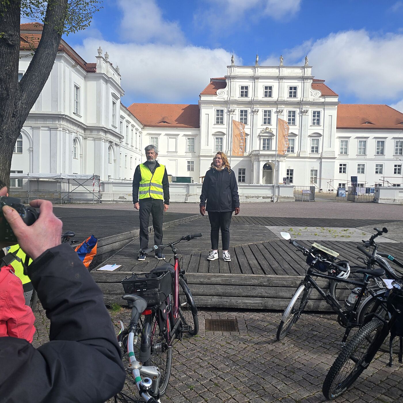Anprache der Bürgermeisterin vor der Tour