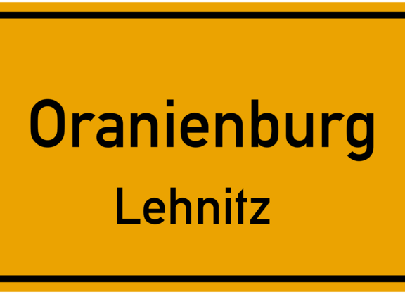 Ortsschild Lehnitz