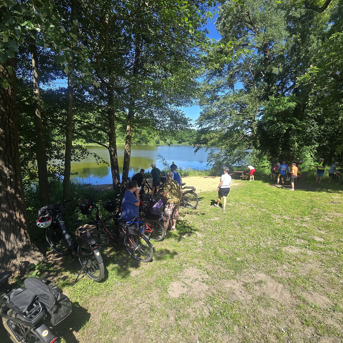 Rast am Weißen See in Liebenberg