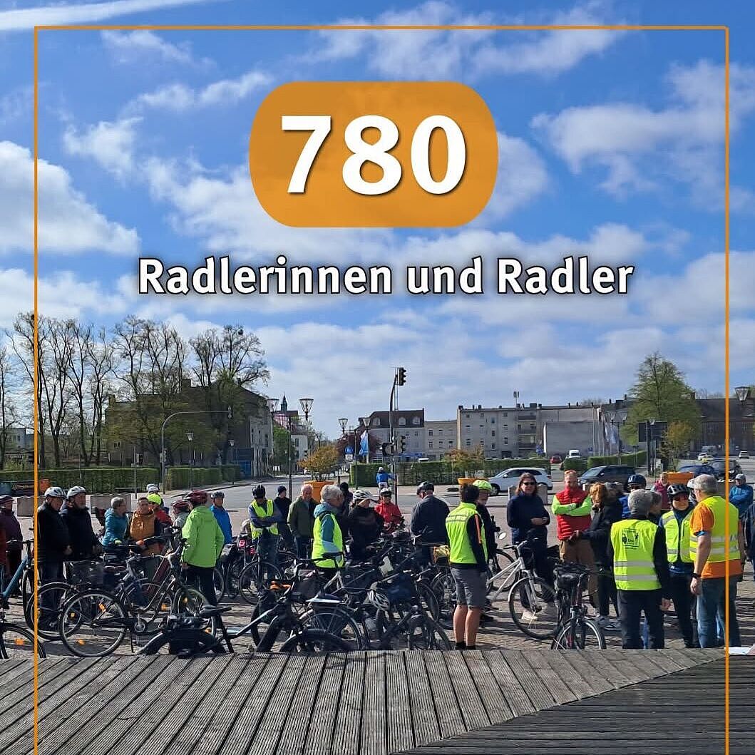 780 teilnhemende radler